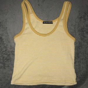 Brandy Melville yellow striped tank top. Super adorable, good condition.